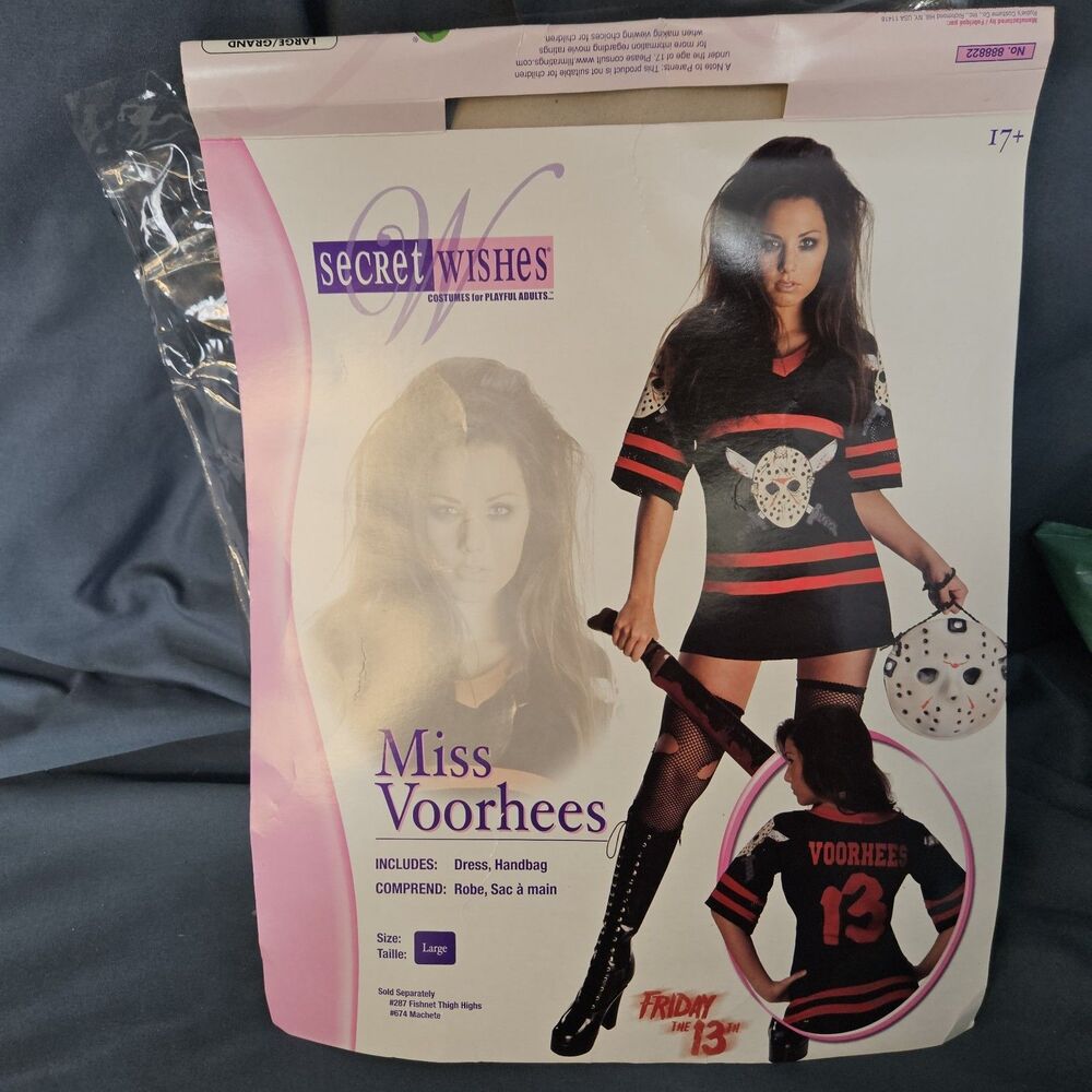 Rubies Costumes Sexy Jason Voorhees Friday The 13th Halloween Dress Size Large
